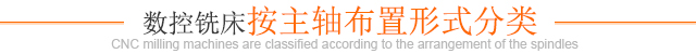 数控铣床按主轴布置形式分类