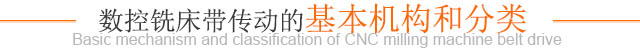 数控铣床带传动的基本机构和分类
